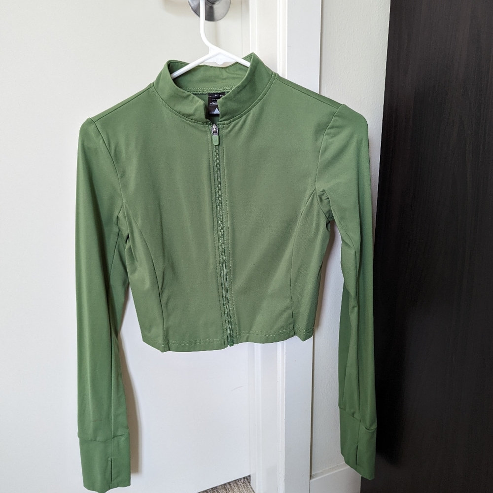 Balance athletica crop zip up